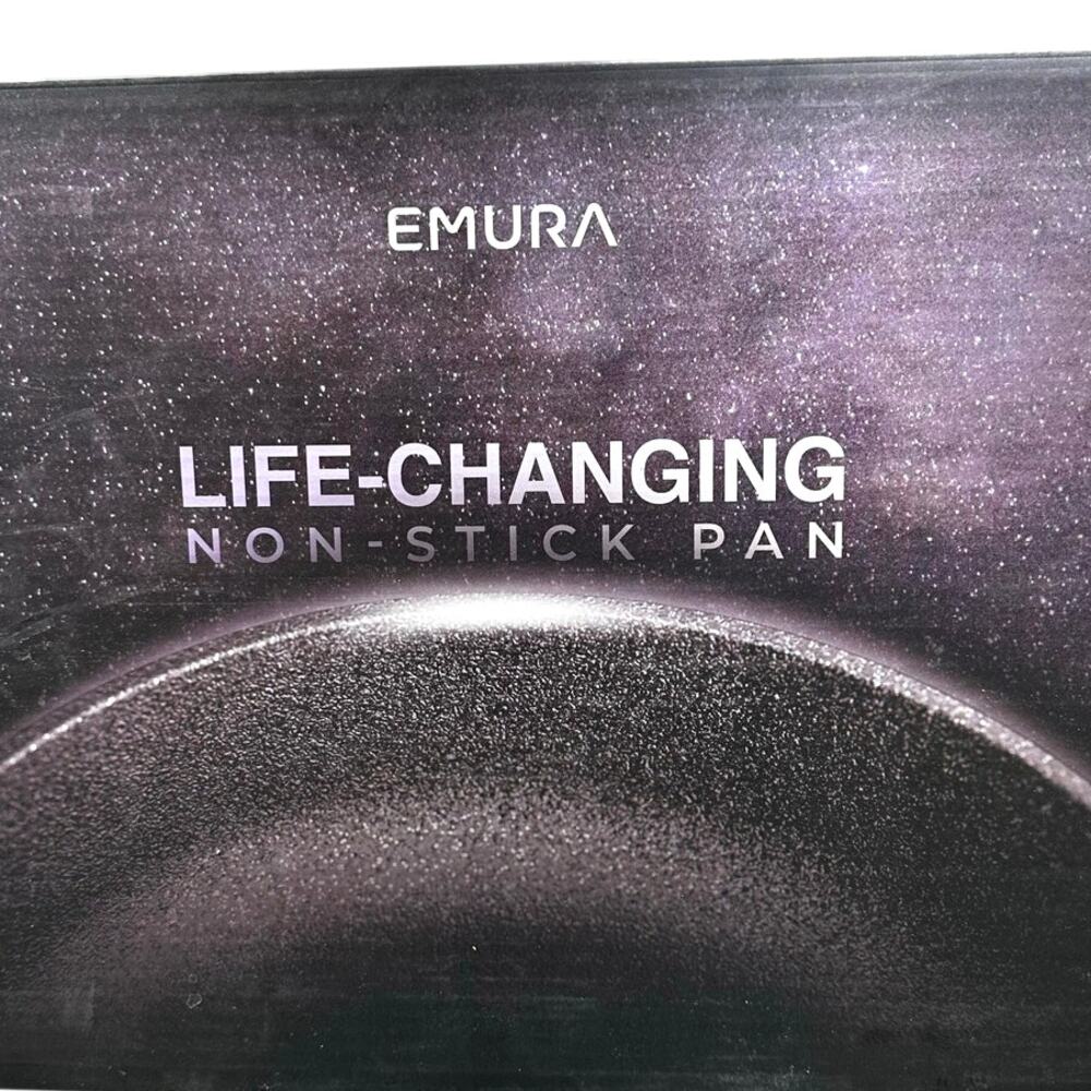Emura 10" Non-Stick Frying Pan Scratch Resistant Skillet Induction/Oven Safe-New